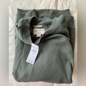 American Eagle Jegging Fit Sweatshirt, size XS, olive/sage green, NWT